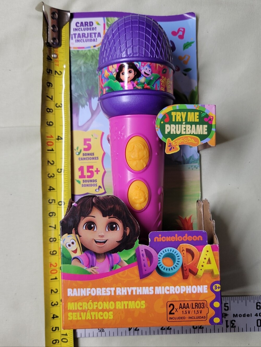 Nickelodeon Dora Pink & Purple Rainforest Rhythms Microphone
